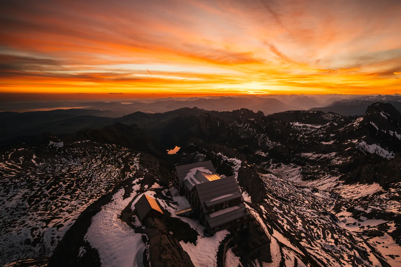 Gipfelhuette, Landschaftsfotografie Schweiz von Thomas Leuthard