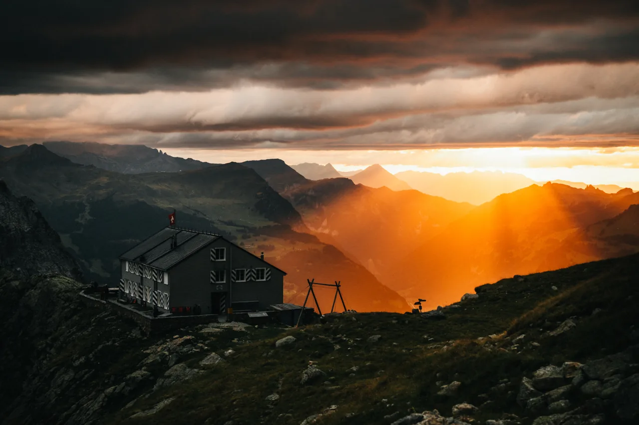 Lichtstrahlen, Landschaftsfotografie Schweiz von Thomas Leuthard