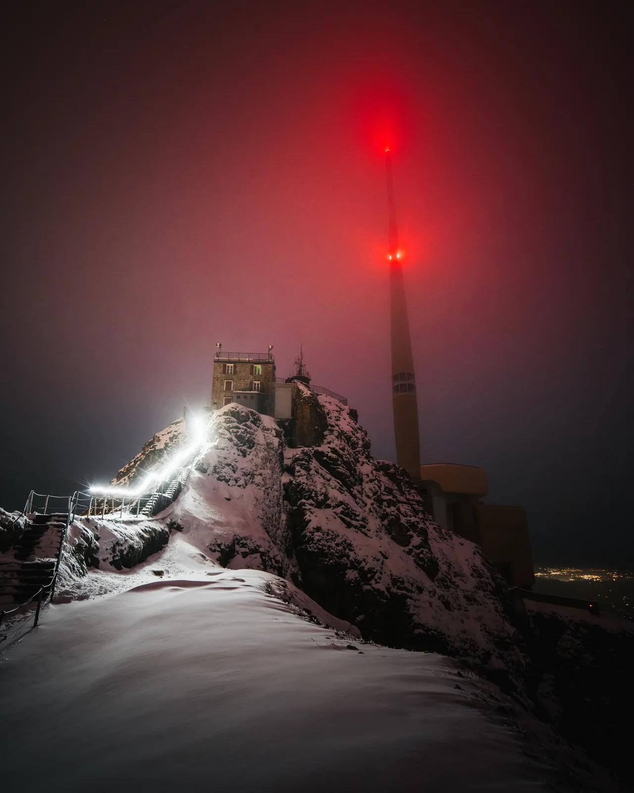 Saentis nacht, Landschaftsfotografie Schweiz von Thomas Leuthard