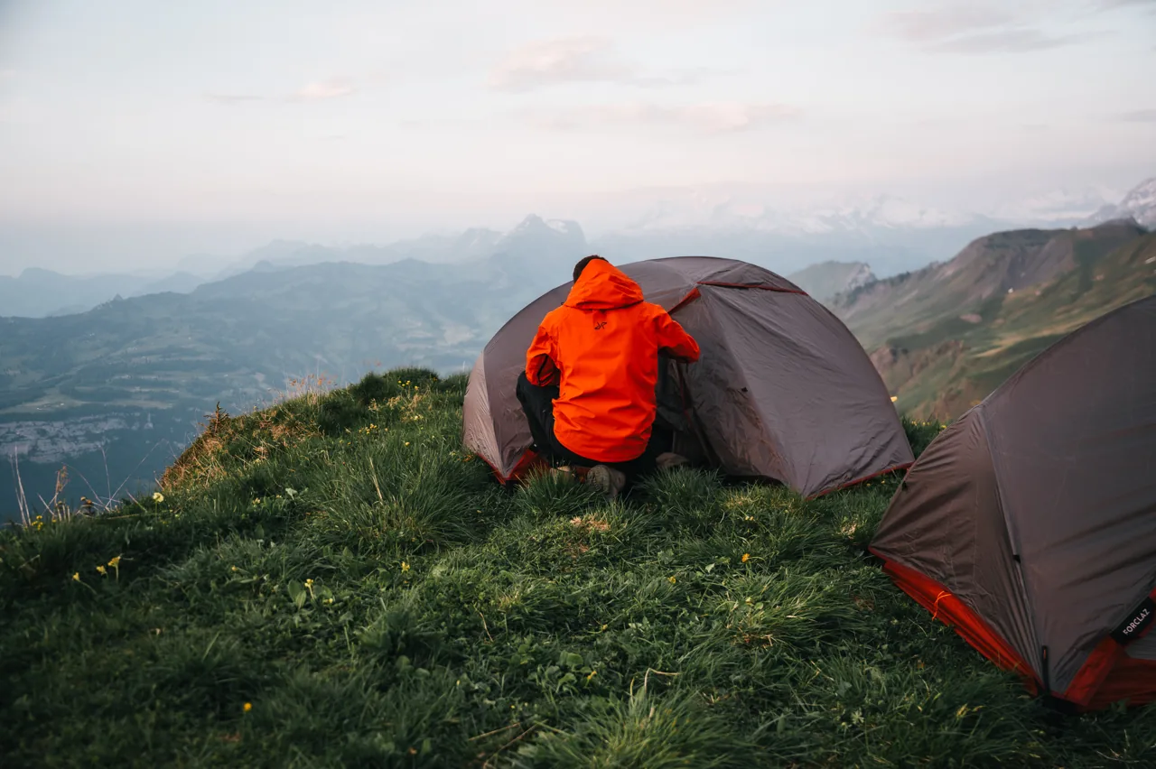 Zelt, Landschaftsfotografie Schweiz von Thomas Leuthard
