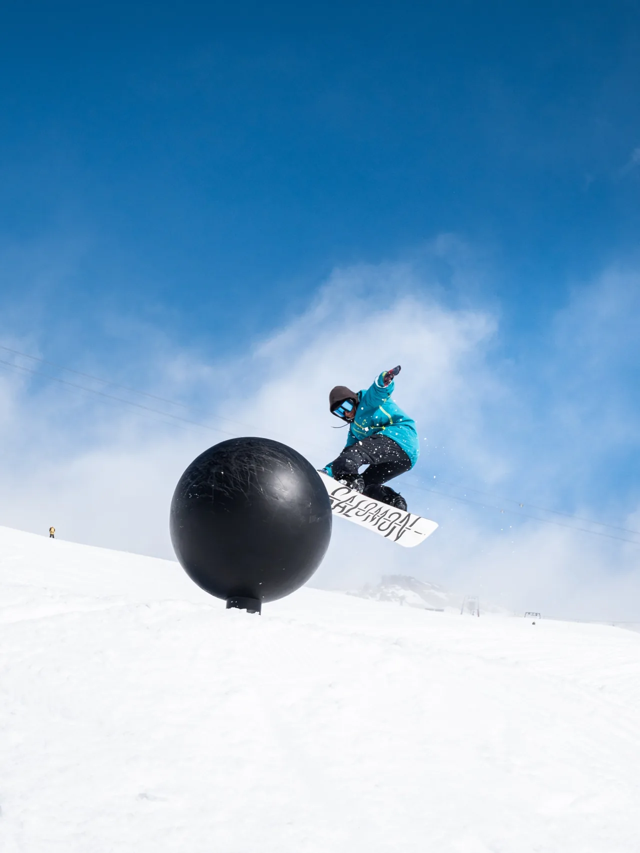 Snowboard kugel, Snow, Sportfotografie von Thomas Leuthard